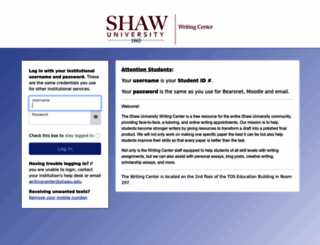 shawu.mywconline.com screenshot
