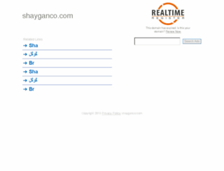 shayganco.com screenshot