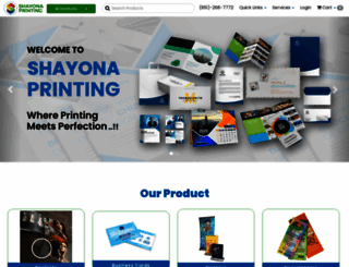 shayonaprinting.com screenshot