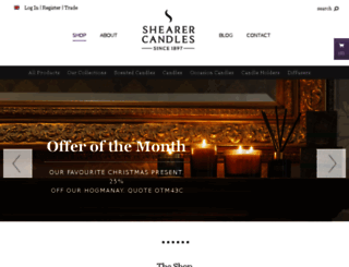 shearer-candles.com screenshot