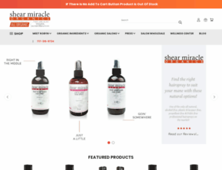 shearmiracleorganics.com screenshot