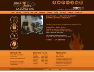 shearunitysalon.com screenshot