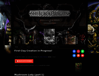 sheblackdragon.com screenshot