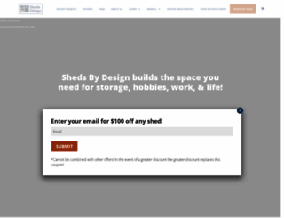 shedsbydesign.com screenshot