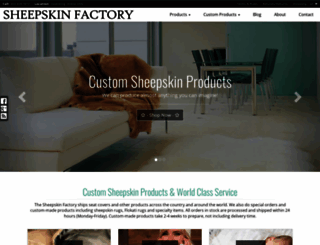 sheepskinfactory.com screenshot