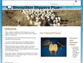 sheepskinslippersplus.com screenshot