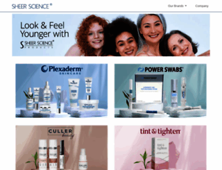 sheerscience.com screenshot