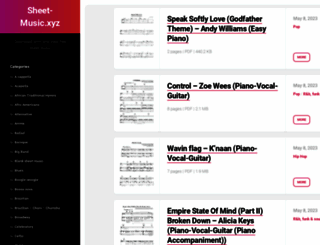 sheet-music.xyz screenshot