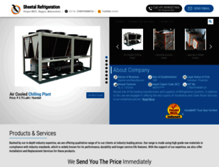 sheetalrefrigeration.com screenshot