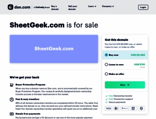 sheetgeek.com screenshot