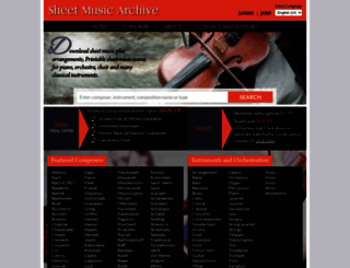 sheetmusicarchive.net screenshot