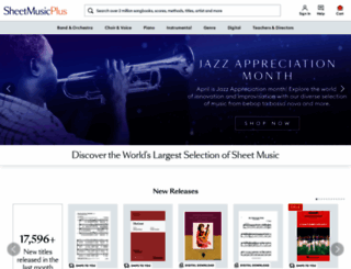 sheetmusicplus.com screenshot