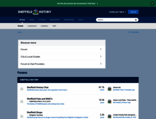 sheffieldhistory.co.uk screenshot