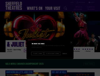 sheffieldtheatres.co.uk screenshot