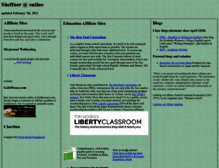 sheffnersweb.net screenshot