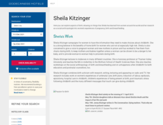 sheilakitzinger.com screenshot