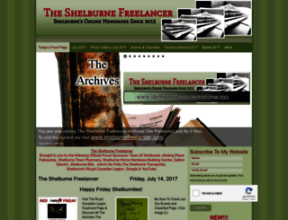 shelburnefreelancerarchives.com screenshot