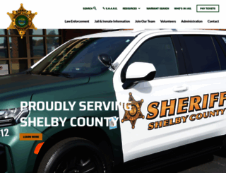 shelby-sheriff.org screenshot