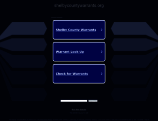 shelbycountywarrants.org screenshot