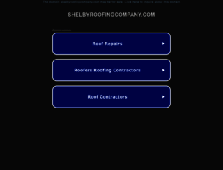 shelbyroofingcompany.com screenshot