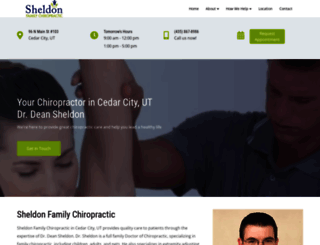 sheldonfamilychiro.com screenshot