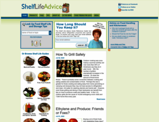 shelflifeadvice.com screenshot