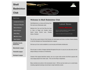 shellbadminton.co.uk screenshot