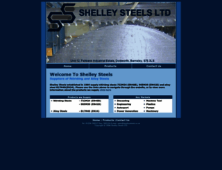 shelleysteels.co.uk screenshot