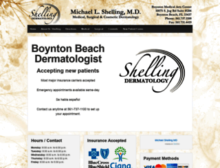 shellingdermatology.com screenshot