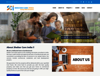 sheltercareindia.com screenshot