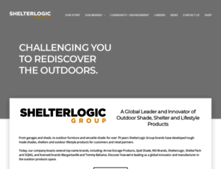 shelterlogicgroup.com screenshot