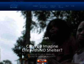 sheltertheworld.org screenshot