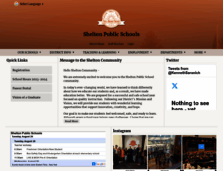 sheltonpublicschools.org screenshot