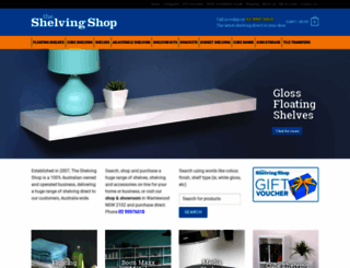 shelvingshop.com.au screenshot