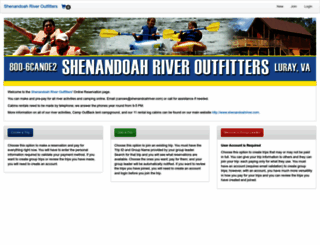 shenandoahriveroutfitters.com screenshot