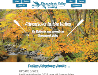 shenandoahvalleyflyfishing.com screenshot