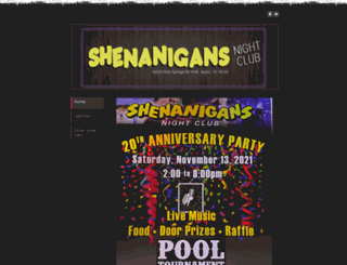 shenanigansnightclub.com screenshot