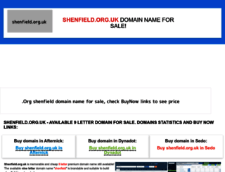 shenfield.org.uk screenshot