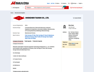 shenzhentaoshi.en.made-in-china.com screenshot