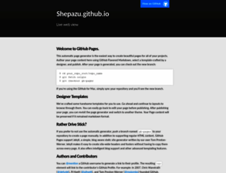 shepazu.github.io screenshot