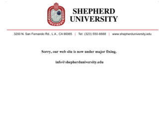 shepherduniversity.edu screenshot