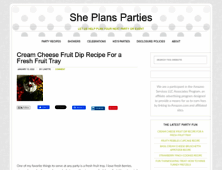 sheplansparties.com screenshot