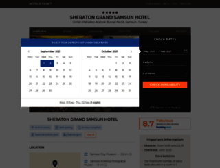 sheraton-samsun-hotel.samsun.hotels-tr.net screenshot