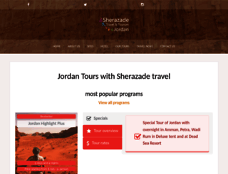 sherazade-jordan.com screenshot