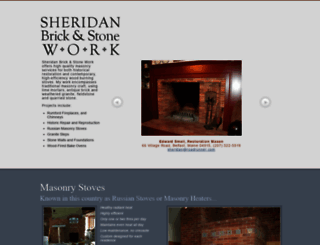 sheridanbrickandstonework.com screenshot