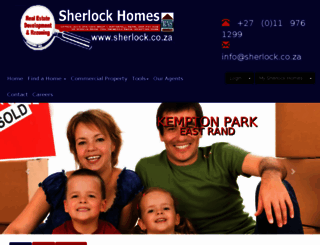 sherlock.co.za screenshot