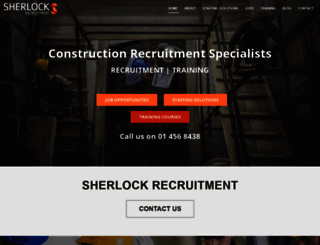 sherlockrecruitment.com screenshot