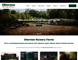 shermannurseryfarms.com screenshot