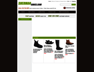 shermanshoes.net screenshot