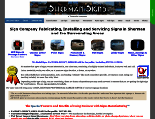 shermansigns.com screenshot